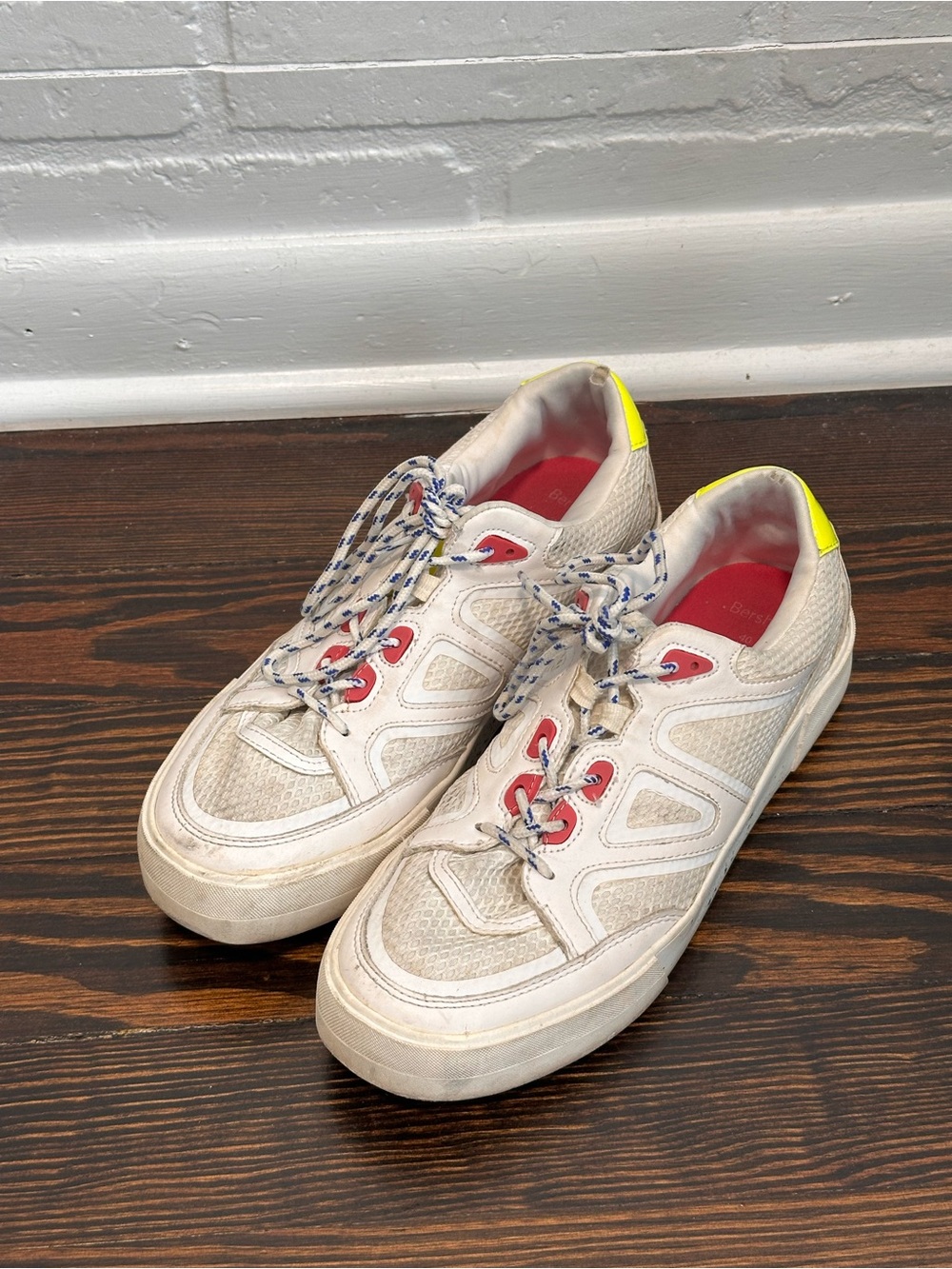 Bershka white & pink sneakers